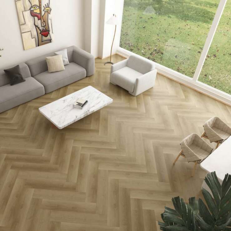 Herringbone LVP floor - Image 8