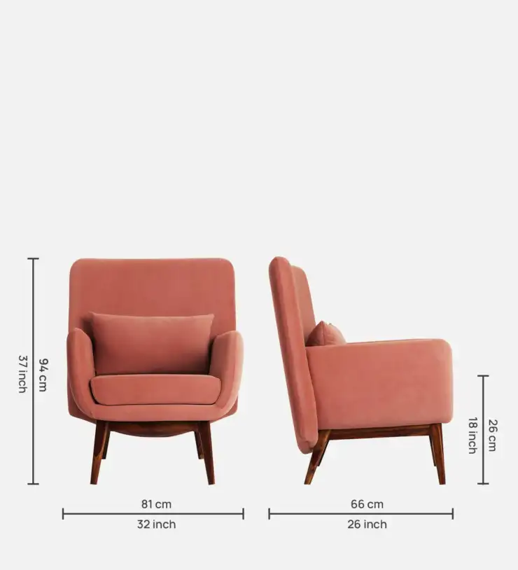 LuLu Coral Chic Accent Chair - Image 3