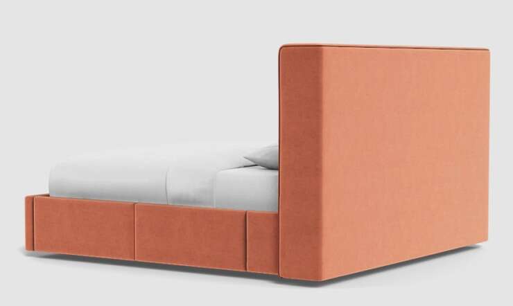 LULU CORAL BED IN VELVET - Image 5